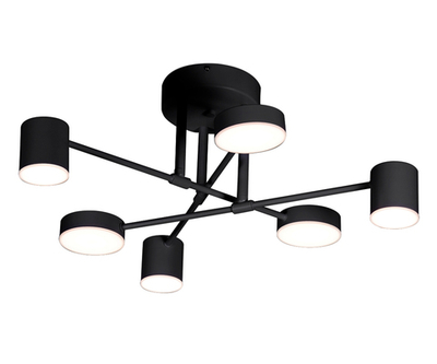 07649-6D,19(4000K) Люстра димм.Мекли черный