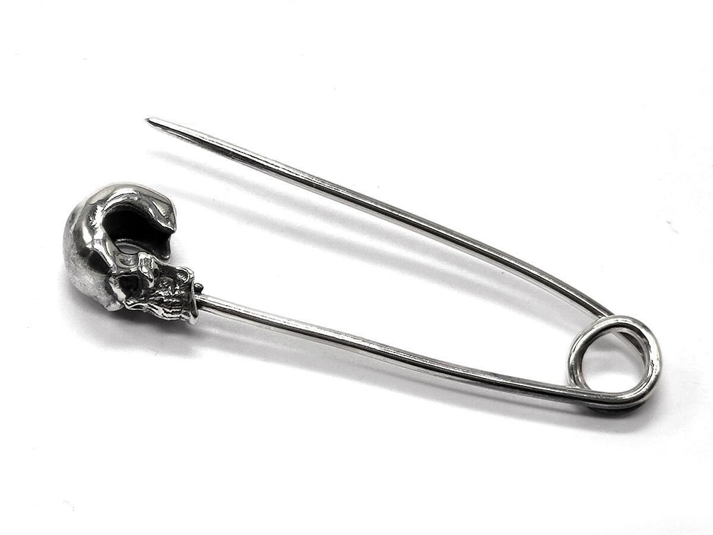 Булавка из серебра Pin-Skull-1 SPIN-01
