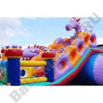 Большая надувная горка "Ящер 2"