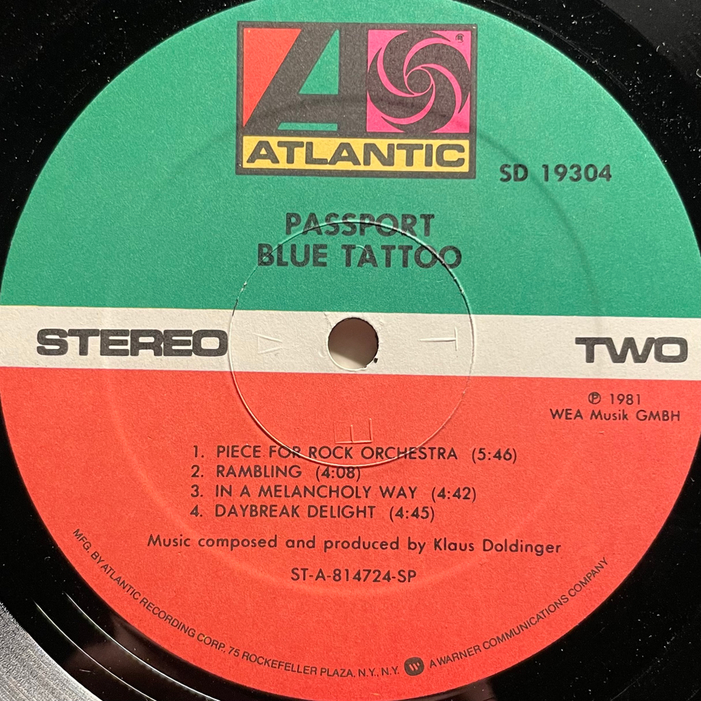 Passport ‎– Blue Tattoo (США 1981г.)