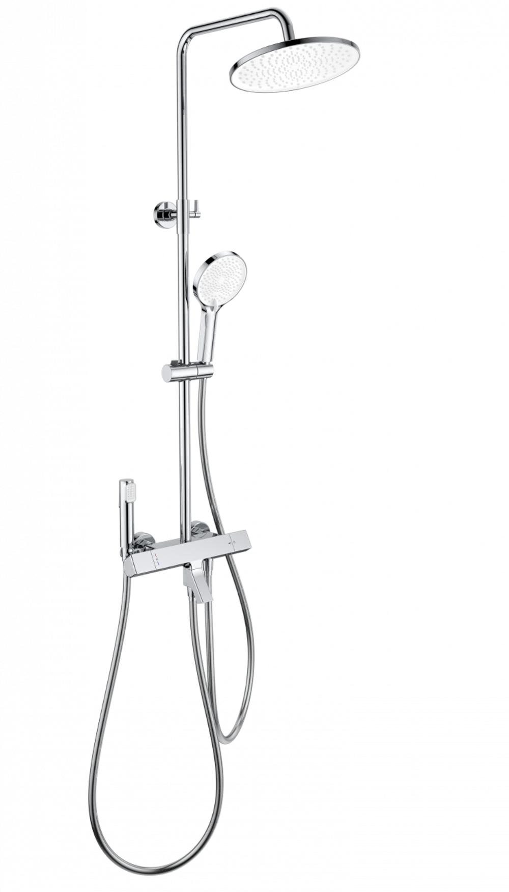 Душевая система с термостатом WONZON & WOGHAND The ONE, Хром (WW-B3094-CR)