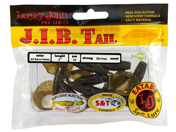 Твистеры съедобные LJ Pro Series J.I.B TAIL 2.0in (5,1 см), цв. S21, 10 шт.