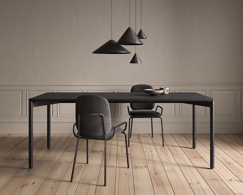 Стул Ror, Double Frame, велюр, черный /черный