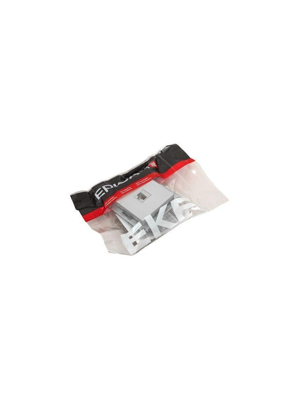 Розетка компьютерная 1-м СП Эпика RJ45 кат.5 механизм алюм. EKF UP1-SOA-RJ45-5