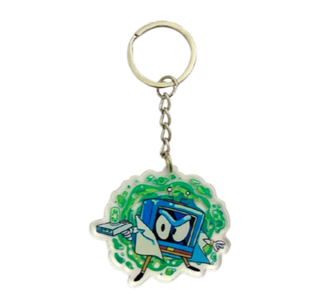 Акриловый Брелок Портальный Телевизор