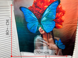 Панель на шёлке Армани в ассортимение +-70*80см