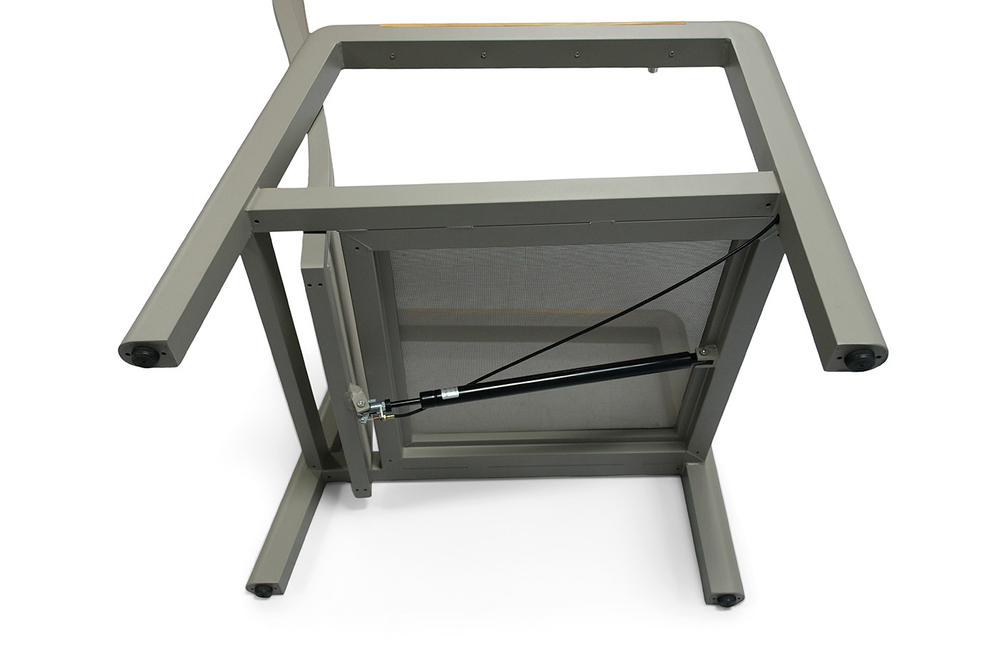 "Бари" кресло, каркас алюминий, цвет светло-серый