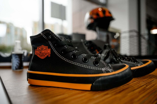 Кеды детские Kid's Patch Black Hi-Top Black Harley-Davidson