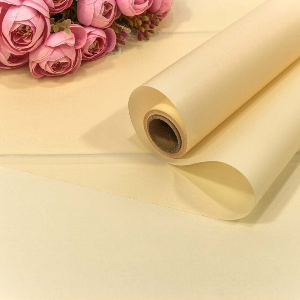 Пленка В рулоне 10 м х 58 см двухсторонняя (Персиковый)