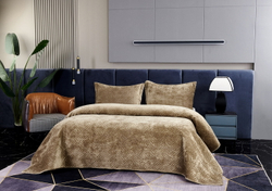 Покрывало 240x260 Sofi De MarkO Деварта цвета капучино