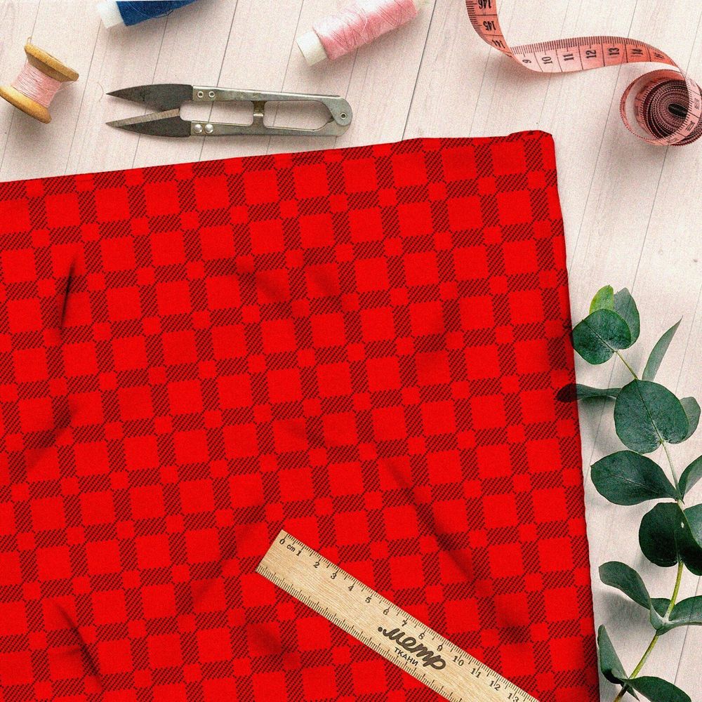 Ткань габардин геометрия квадраты