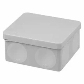 Распаячная коробка, двухкомпонентная, ОП 100х100х50 мм, IP66, 8 вх., серая SQ1401-2513