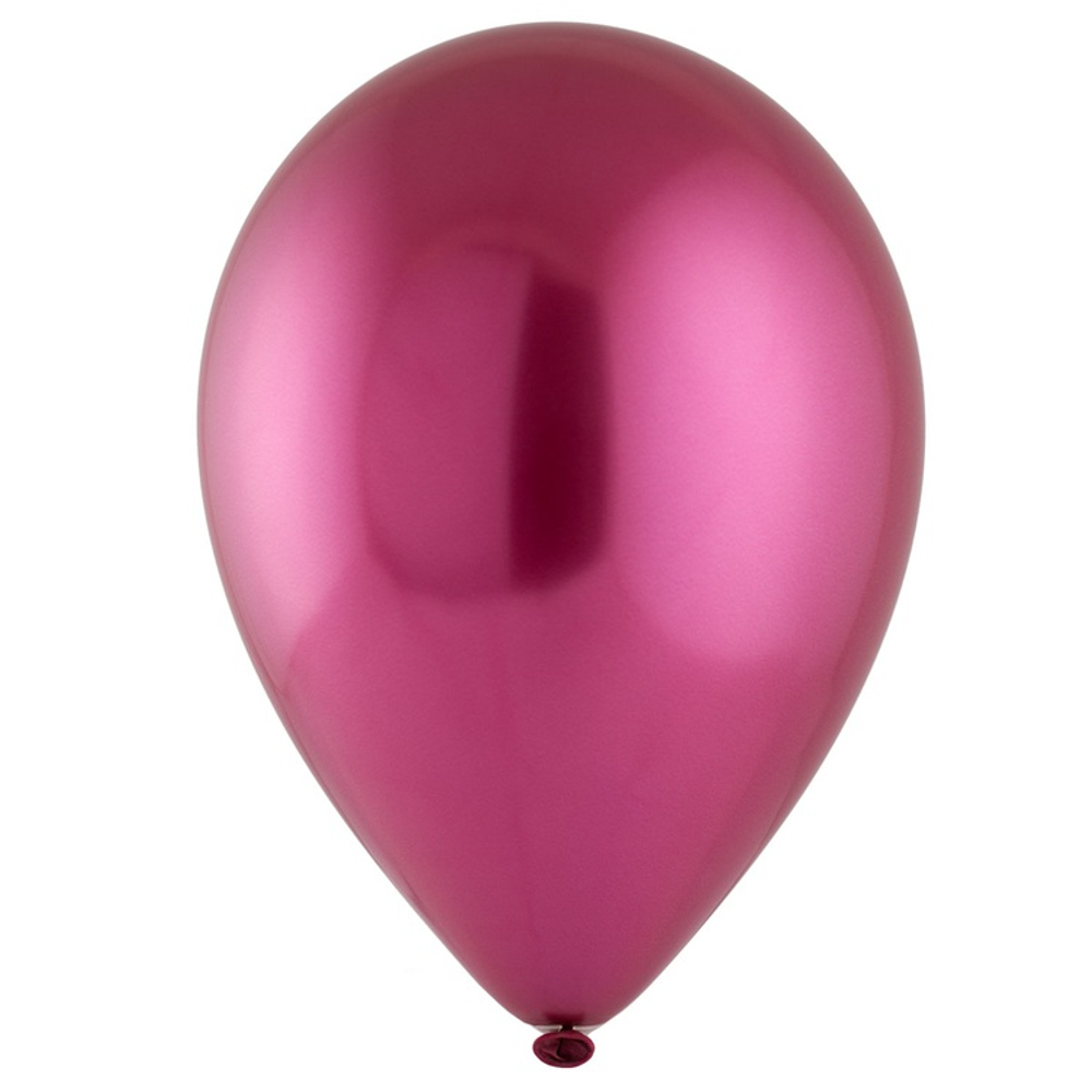 Шар латексный Сатин Хром 30 см (Красный)