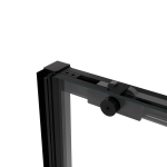 Душевая дверь Слим Софт (Slim Soft) VDS-1SS120CLB, 1200, черный, стекло прозрачное