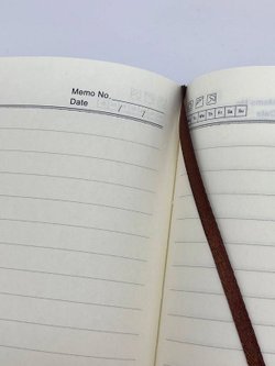 Блокнот А5 в линейку 170 л серо-голубой (8412-2)