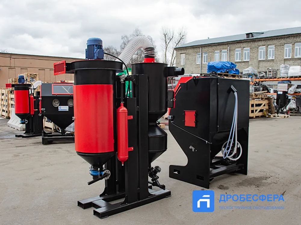 Пескоструйная камера PST КСО-110-Н-ФВР-М с фронтальной загрузкой