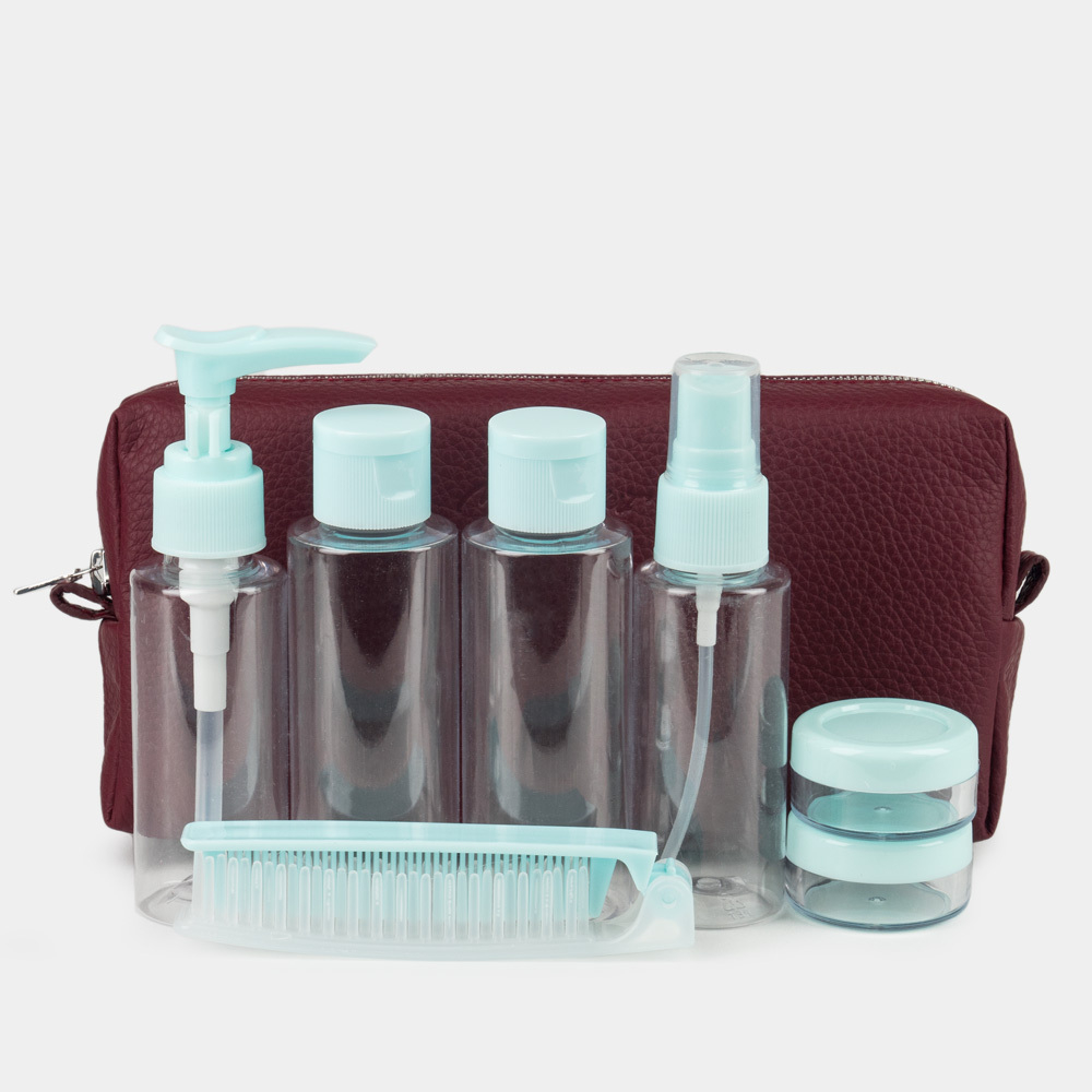 Несессер Briquette из кожи теленка бордового цвета