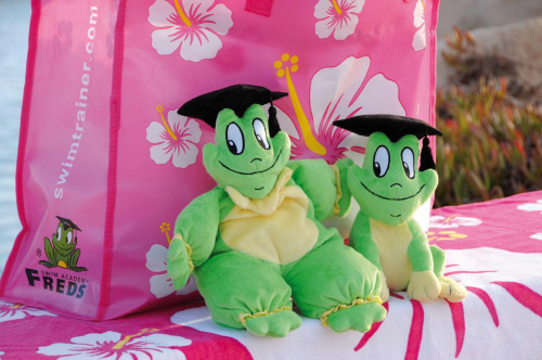 Пляжная сумка FREDS SWIM ACADEMY, Гибискус, большая (55x20x45 см)