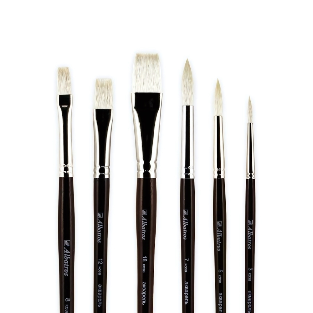 Кисть Коза круглая №8 (Альбатрос)