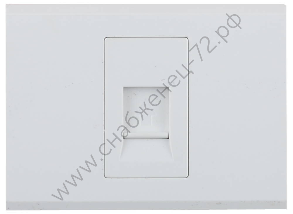 СВЕТОЗАР Эффект, без вставки и рамки, Телефонная розетка (SV-54417-W)