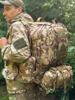 Рюкзак тактический Legioner 55 л с подсумками Cordura 600D Мультикам