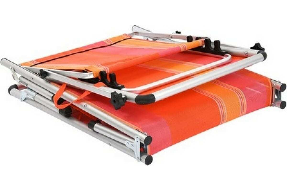 ШЕЗЛОНГ BOYSCOUT ORANGE  4ПОЛОЖЕНИЯ 189X59X28СМ 61188