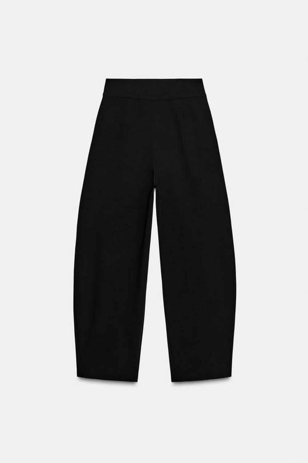 ZARA БРЮКИ BALLOON С ЗАЩИПАМИ, ЧЕРНЫЙ