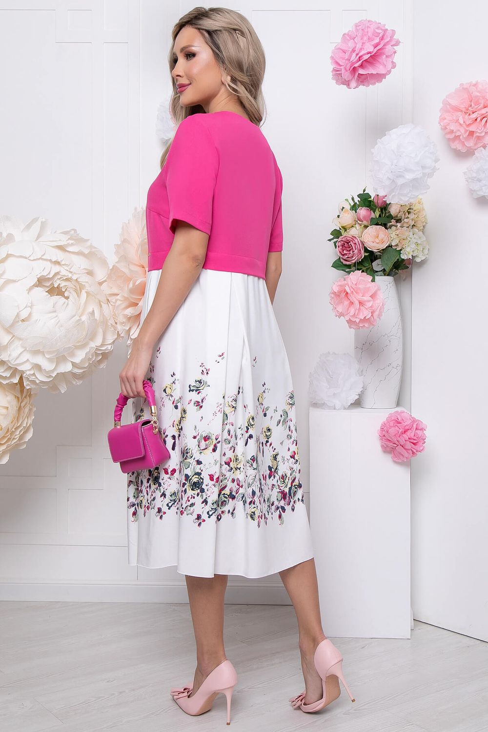 Платье "Кэри" (фуксия) П5783 LT Collection (Акция)