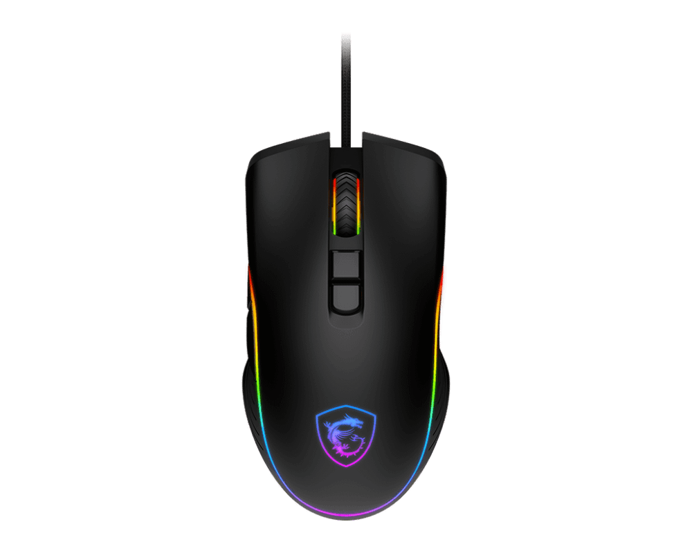 Мышь MSI FORGE GM300 USB2.0/RGB/7 кн./Вес 118г./Кабель 1.5м./Черный