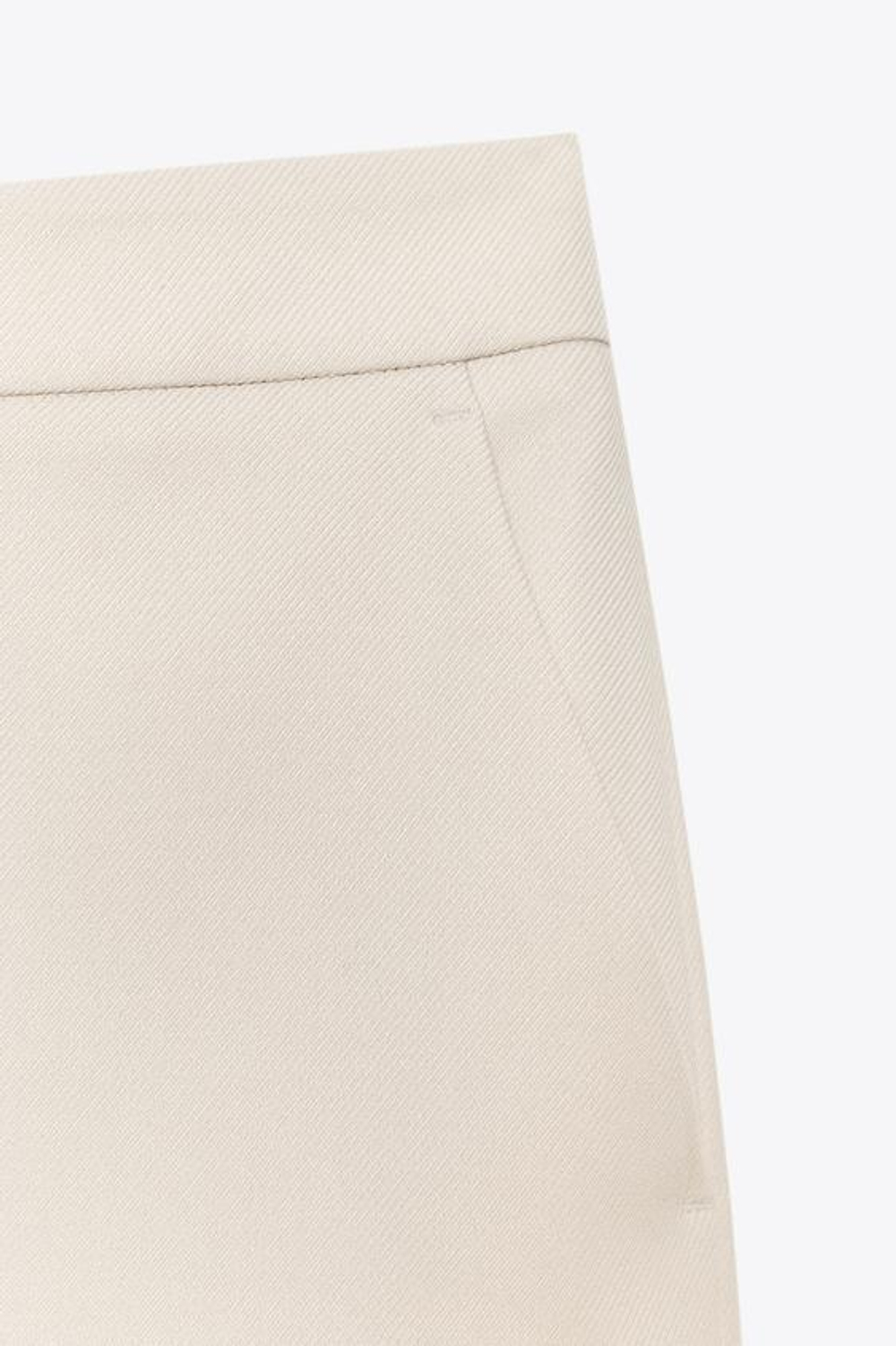 ZARA БРЮКИ-КЮЛОТЫ С ВЫСОКОЙ ПОСАДКОЙ, ПЕСОЧНЫЙ