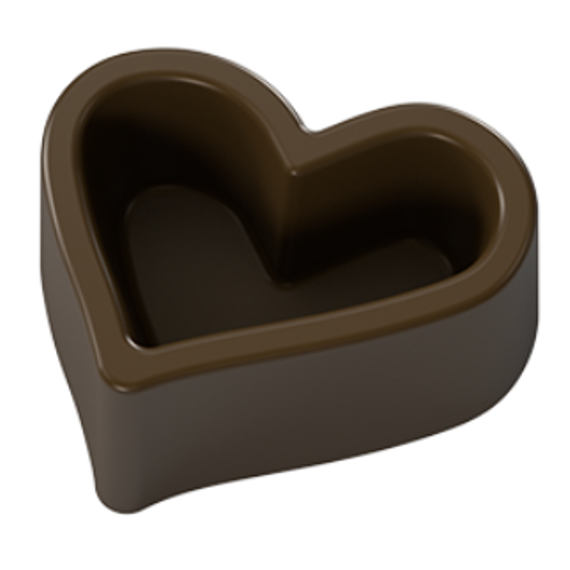 353 | Форма для шоколадных открытых конфет &quot;Сердце&quot; (275*175 мм)