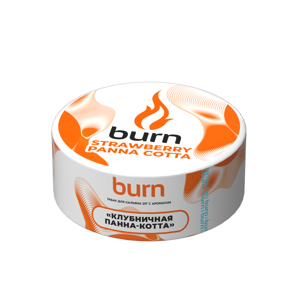 Табак Burn &quot;Strawberry Panna-Cotta&quot; (клубничная панна-котта) 25гр