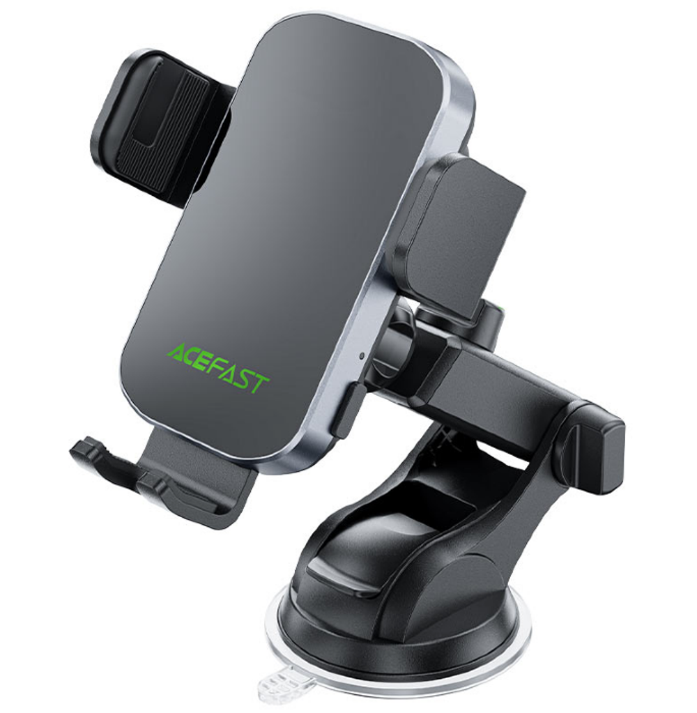 D53 wireless charging car holder with electric clamp for dashboard