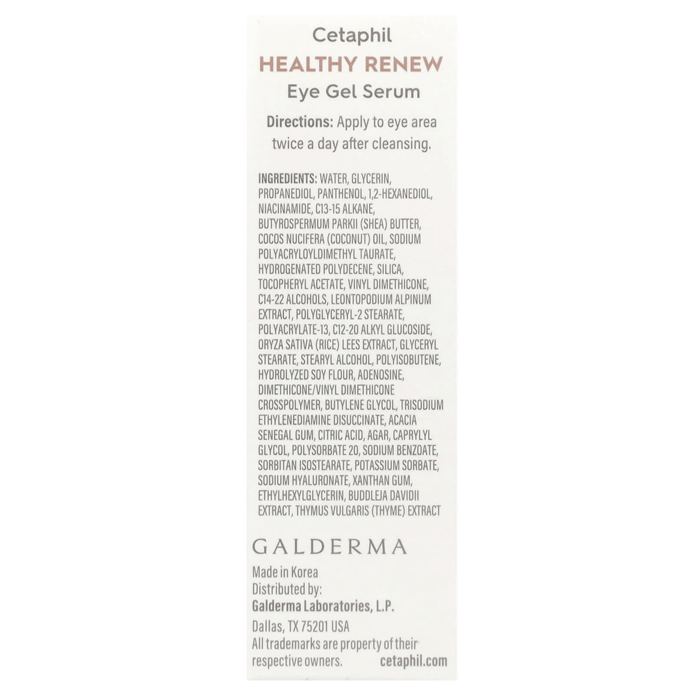 Cetaphil, Healthy Renew, сыворотка-гель для области глаз, 14 г (0,5 унции)