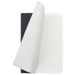 Тетрадь 48 л. в клетку обложка кожзам под рогожку, сшивка, A5 (147х210мм), ЧЕРНЫЙ, BRAUBERG MOVE, 403842