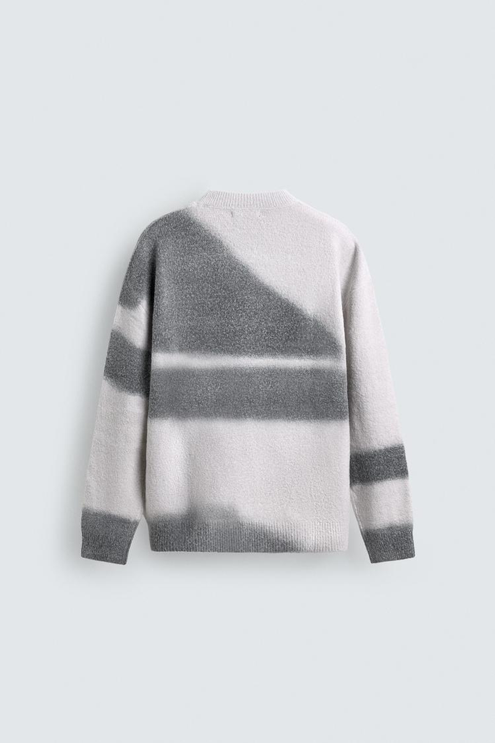 ZARA ДЖЕМПЕР С ПРИНТОМ, ЖЕЛТОВАТО-БЕЛЫЙ