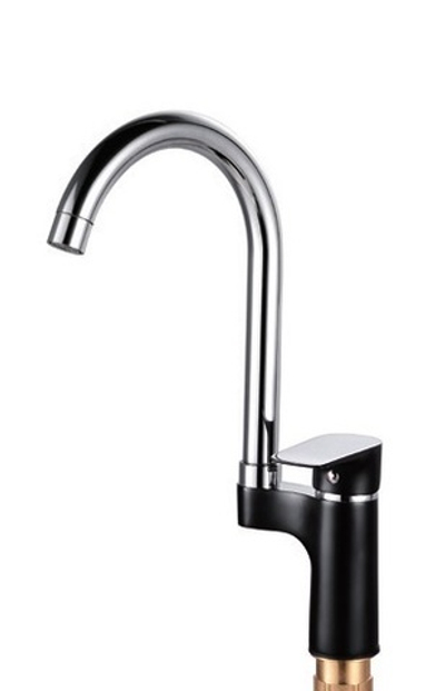 263521-C Смеситель од. для кухни высок. (чер/хром) ViEiR (10/1шт)