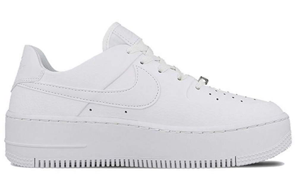 Кроссовки Nike Air Force 1 Sage Triple White (W) (Женская размерная сетка)