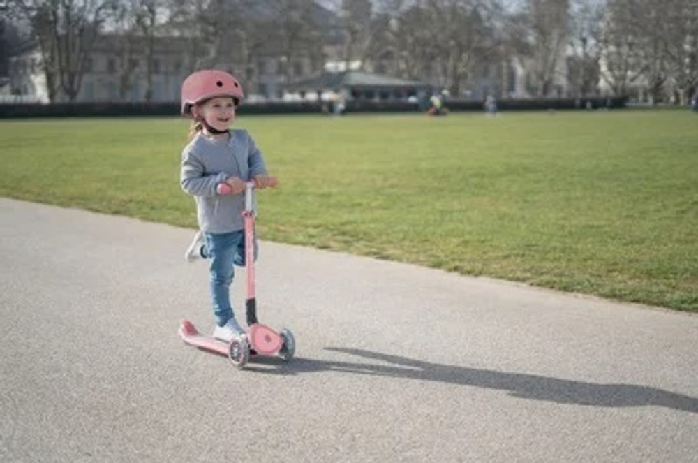 Самокат Globber Primo Foldable Plus Lights фиолетовый