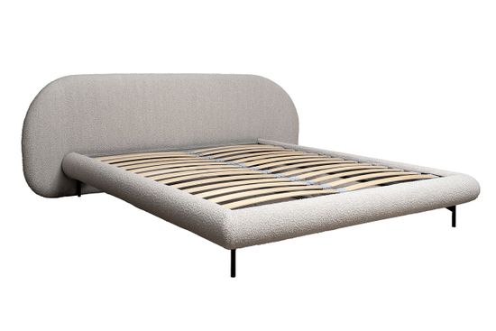 Кровать Sicilia без мех.,букле бежевая Orso BEG 240*220*87см