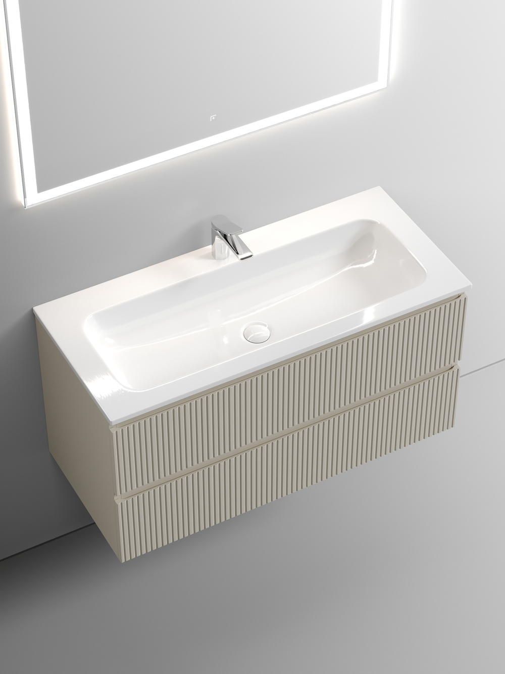 Тумба с раковиной Sancos Snob T 100 см SNT100CE beige soft