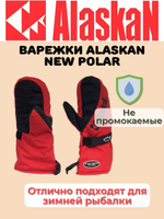 Варежки зимние  New Polar красный /черный