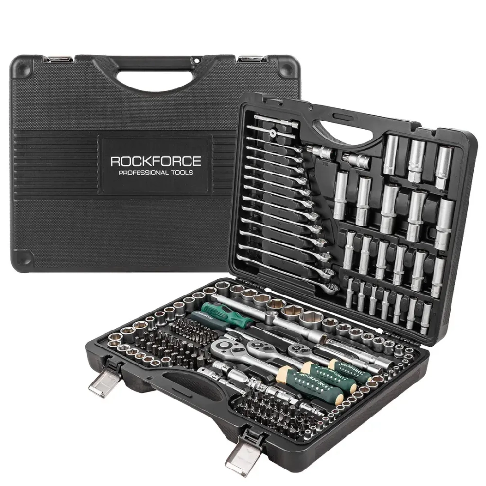 Набор инструментов 218пр. 1/4'',3/8'',1/2''(6гр.)(4-32мм) RockForce RF-42182-5