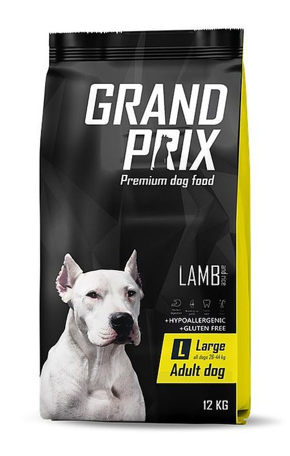 GRAND PRIX. Сухой корм с ягненком для взрослых собак крупных пород 12 кг