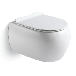 Подвесной унитаз B&W W-727 Rimless / UF seat cover / Fixing screw (500x365x350)