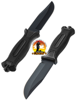 Нож туристический разделочный с фиксированным лезвием 120мм и стеклобоем/в ножнах.