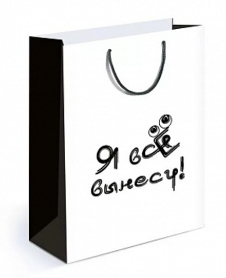 Пакет подарочный Я все вынесу! 31*22*10 см.