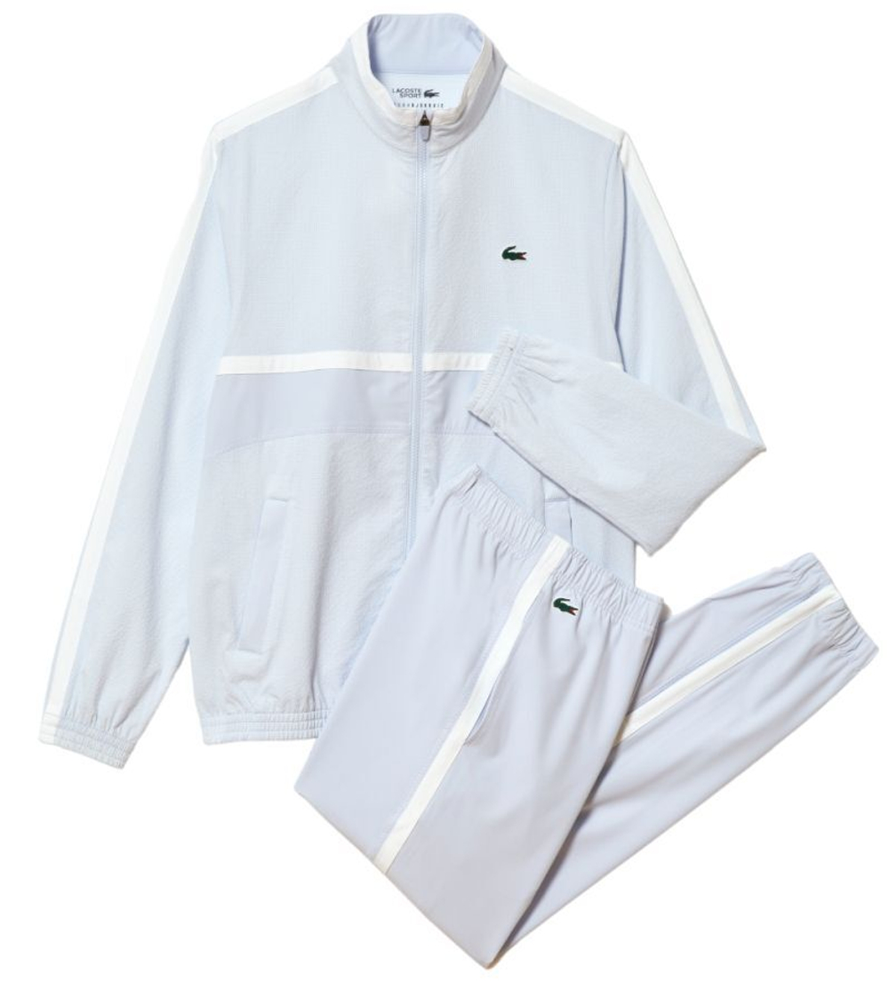 Мужской теннисный костюм Lacoste Sport x Novak Djokovic Sportsuit - light blue