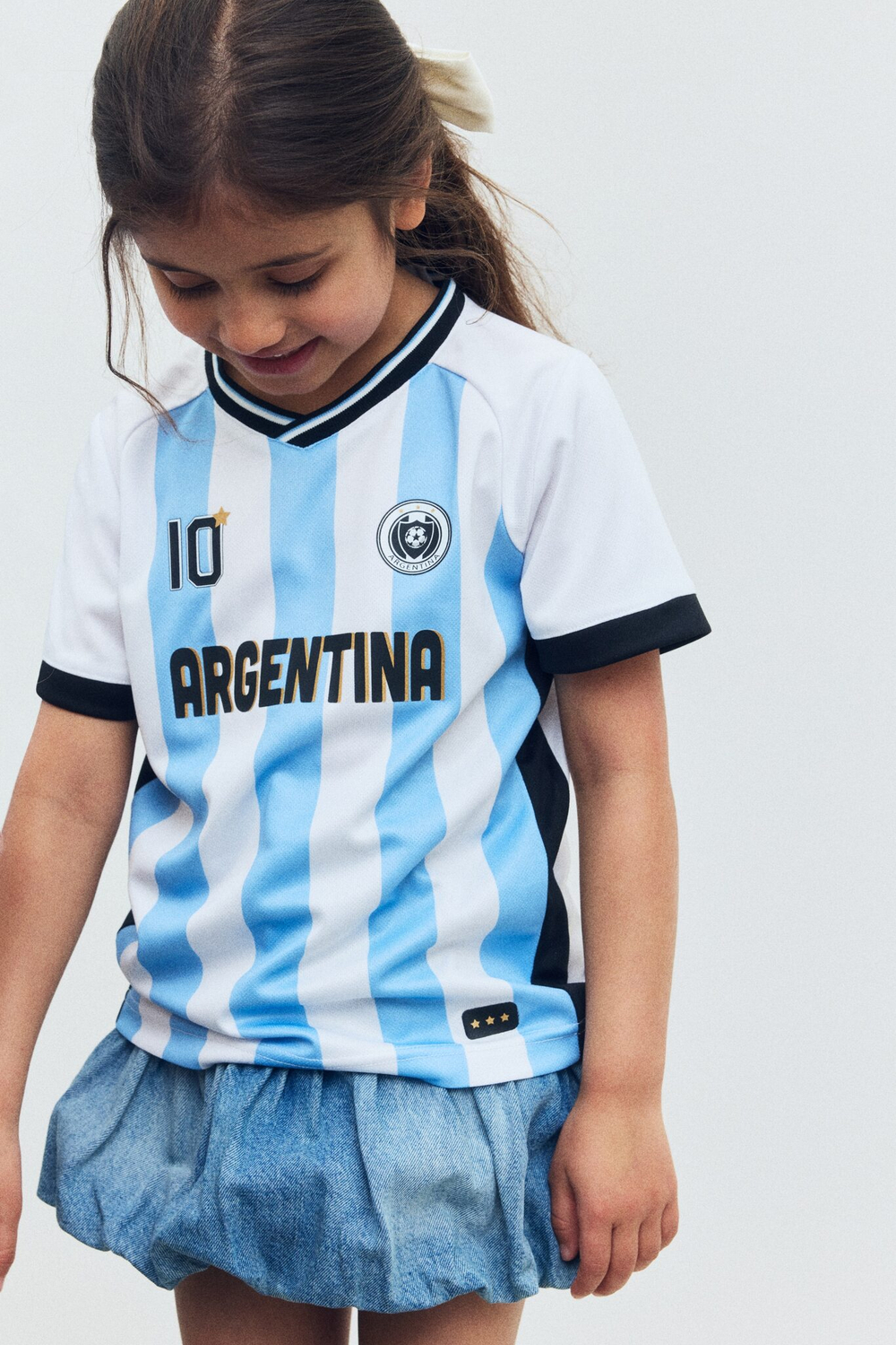 H&M Футболка с принтом, белый