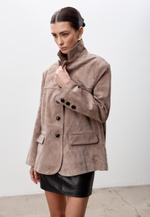 Жакет из натуральной замши